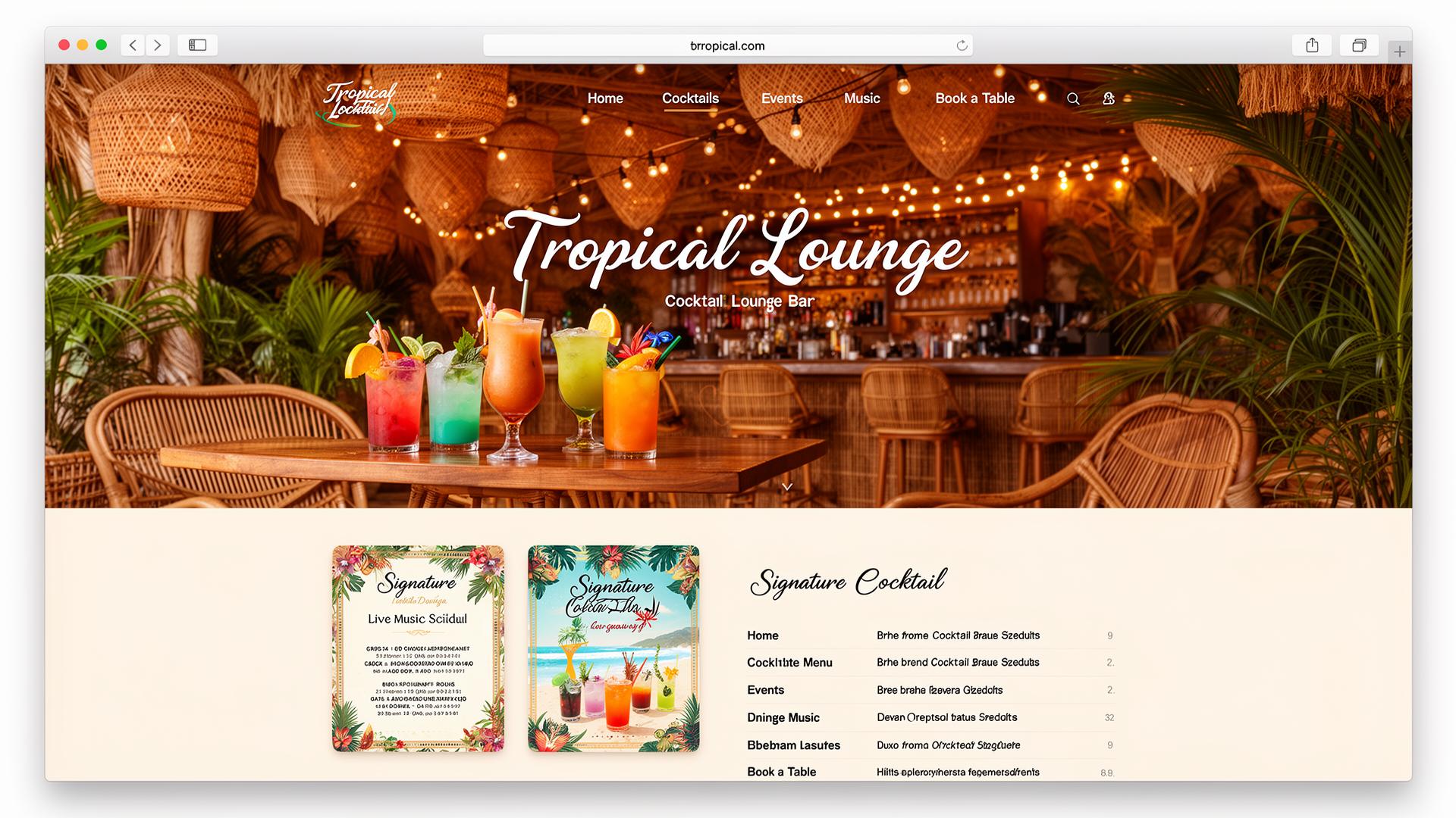 Restaurant marketing portfolio example 7 - Las Vegas restaurant website and branding